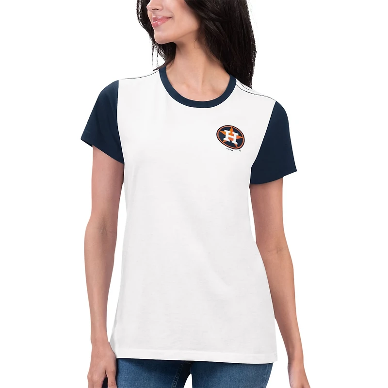 G-III 4Her by Carl Banks Houston Astros Illustration Ringer T-Shirt