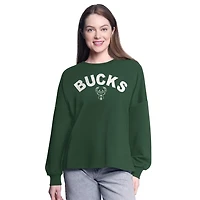 G-III 4Her by Carl Banks Hunter Milwaukee Bucks Athletic Pullover Sweatshirt
