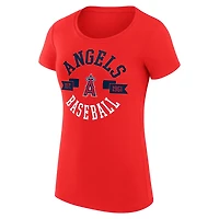 G-III 4Her by Carl Banks Los Angeles Angels Super-Slim Fit Lightweight City Graphic T-Shirt