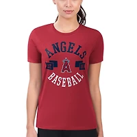 G-III 4Her by Carl Banks Los Angeles Angels Super-Slim Fit Lightweight City Graphic T-Shirt