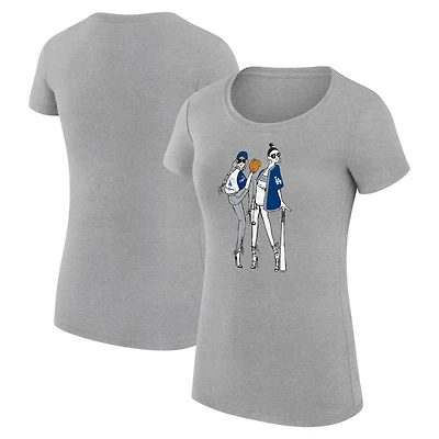 G-III 4Her by Carl Banks Los Angeles Dodgers Super-Slim Fit Lightweight Baseball Girls T-Shirt