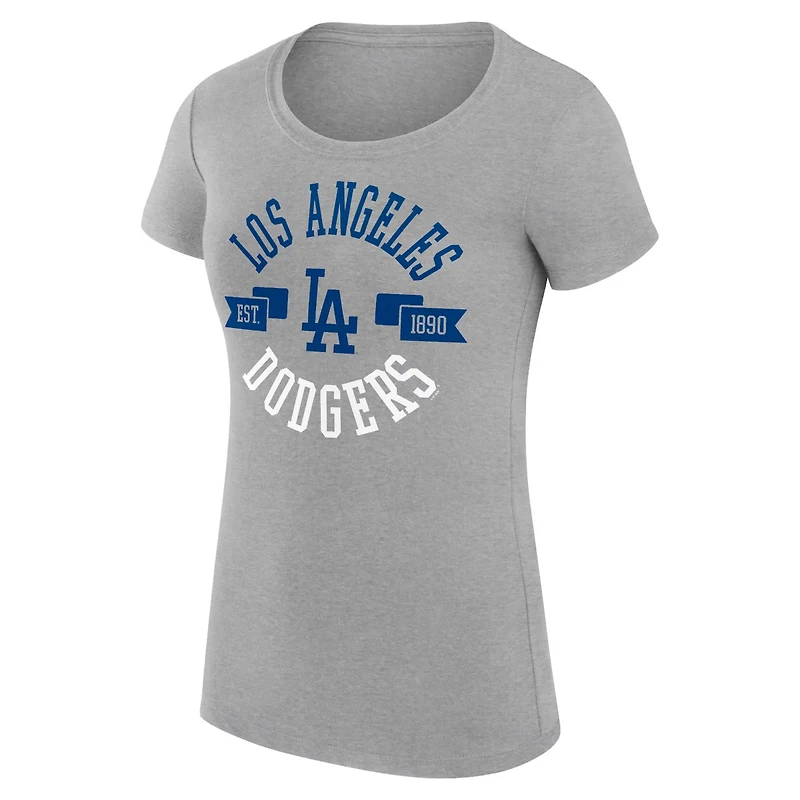 G-III 4Her by Carl Banks Los Angeles Dodgers Super-Slim Fit Lightweight City Graphic T-Shirt