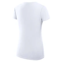 G-III 4Her by Carl Banks Los Angeles Dodgers Super-Slim Fit Lightweight City Graphic V-Neck T-Shirt