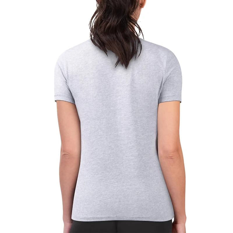 G-III 4Her by Carl Banks Los Angeles Dodgers Super-Slim Fit Lightweight Flowers Graphic T-Shirt