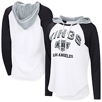 G-III 4Her by Carl Banks Los Angeles Kings VIP Raglan Long Sleeve Hoodie T-Shirt
