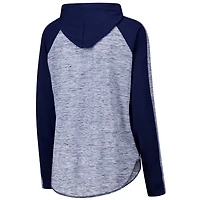 G-III 4Her by Carl Banks Michigan Wolverines Underdog Bling Raglan Long Sleeve Hoodie T-Shirt