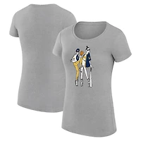 G-III 4Her by Carl Banks Milwaukee Brewers Super-Slim Fit Lightweight Baseball Girls T-Shirt