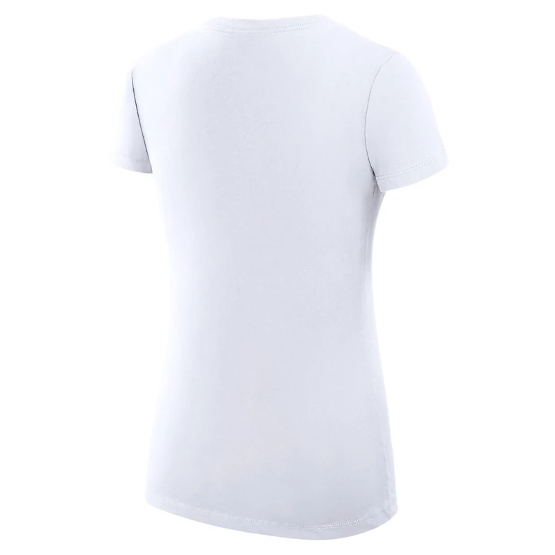 G-III 4Her by Carl Banks Milwaukee Brewers Super-Slim Fit Lightweight Team Logo Graphic V-Neck T-Shirt