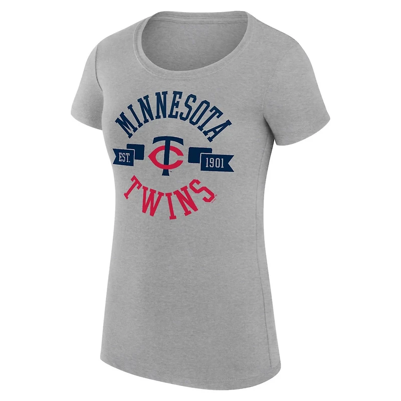 G-III 4Her by Carl Banks Minnesota Twins Super-Slim Fit Lightweight City Graphic T-Shirt
