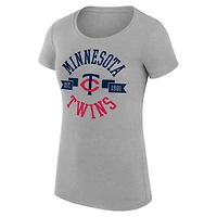 G-III 4Her by Carl Banks Minnesota Twins Super-Slim Fit Lightweight City Graphic T-Shirt