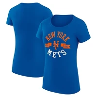G-III 4Her by Carl Banks New York Mets Super-Slim Fit Lightweight City Graphic T-Shirt