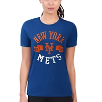 G-III 4Her by Carl Banks New York Mets Super-Slim Fit Lightweight City Graphic T-Shirt