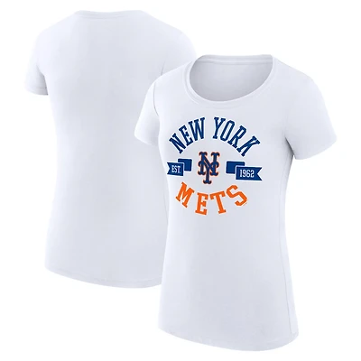 G-III 4Her by Carl Banks New York Mets Super-Slim Fit Lightweight City Graphic T-Shirt