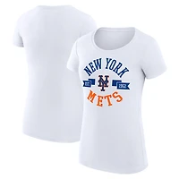 G-III 4Her by Carl Banks New York Mets Super-Slim Fit Lightweight City Graphic T-Shirt