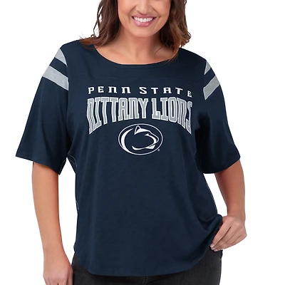 G-III 4Her by Carl Banks Penn State Nittany Lions Plus Linebacker Half-Sleeve T-Shirt