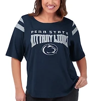 G-III 4Her by Carl Banks Penn State Nittany Lions Plus Linebacker Half-Sleeve T-Shirt