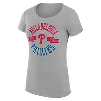 G-III 4Her by Carl Banks Philadelphia Phillies Super-Slim Fit Lightweight City Graphic T-Shirt