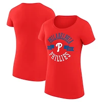 G-III 4Her by Carl Banks Philadelphia Phillies Super-Slim Fit Lightweight City Graphic T-Shirt
