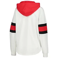 G-III 4Her by Carl Banks Red Detroit Wings Goal Zone Long Sleeve Lace-Up Hoodie T-Shirt