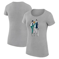 G-III 4Her by Carl Banks Seattle Mariners Super-Slim Fit Lightweight Baseball Girls T-Shirt