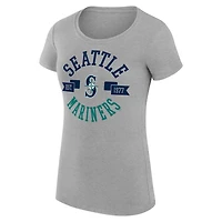 G-III 4Her by Carl Banks Seattle Mariners Super-Slim Fit Lightweight City Graphic T-Shirt