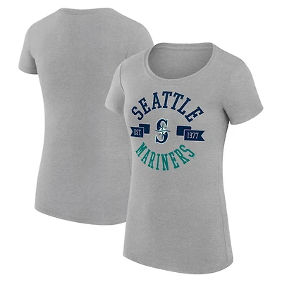 G-III 4Her by Carl Banks Seattle Mariners Super-Slim Fit Lightweight City Graphic T-Shirt
