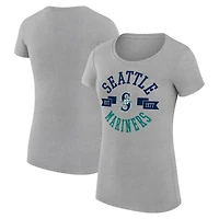 G-III 4Her by Carl Banks Seattle Mariners Super-Slim Fit Lightweight City Graphic T-Shirt