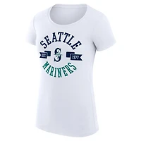 G-III 4Her by Carl Banks Seattle Mariners Super-Slim Fit Lightweight City Graphic T-Shirt