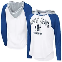 G-III 4Her by Carl Banks Toronto Maple Leafs VIP Raglan Long Sleeve Hoodie T-Shirt