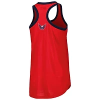 G-III 4Her by Carl Banks Washington Capitals First Base Racerback Scoop Neck Tank Top