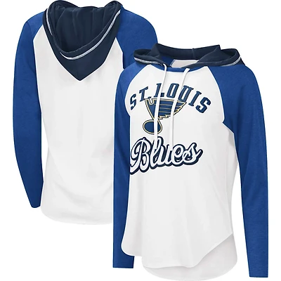 G-III Sports by Carl Banks Blue St Louis Blues MVP Raglan Lightweight Hooded T-Shirt