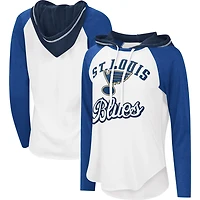 G-III Sports by Carl Banks Blue St Louis Blues MVP Raglan Lightweight Hooded T-Shirt