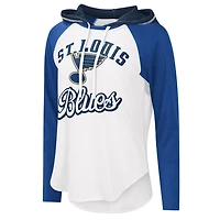 G-III Sports by Carl Banks Blue St Louis Blues MVP Raglan Lightweight Hooded T-Shirt
