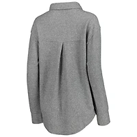 Gameday Couture Clemson Tigers Switch It Up Tri-Blend Button-Up Shacket