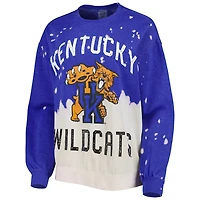 Gameday Couture Kentucky Wildcats Twice As Nice Faded Dip-Dye Pullover Long Sleeve Top