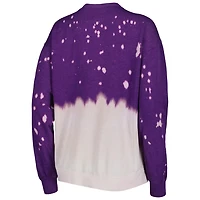 Gameday Couture LSU Tigers Twice As Nice Faded Dip-Dye Pullover Long Sleeve Top