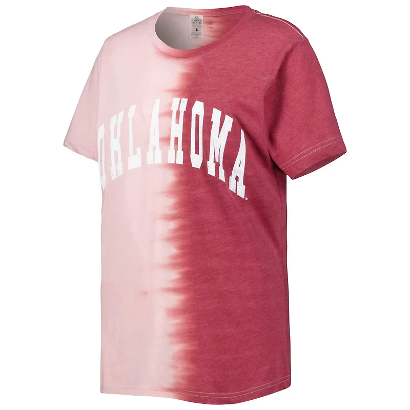 Gameday Couture Oklahoma Sooners Find Your Groove Split-Dye T-Shirt