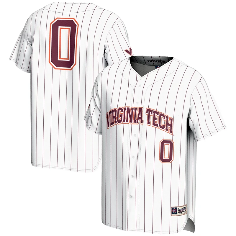 GameDay Greats 0 Virginia Tech Hokies Lightweight Baseball Fashion Jersey
