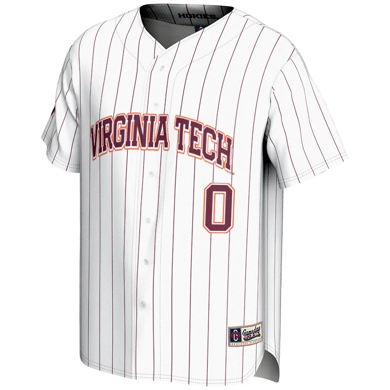 GameDay Greats 0 Virginia Tech Hokies Lightweight Baseball Fashion Jersey