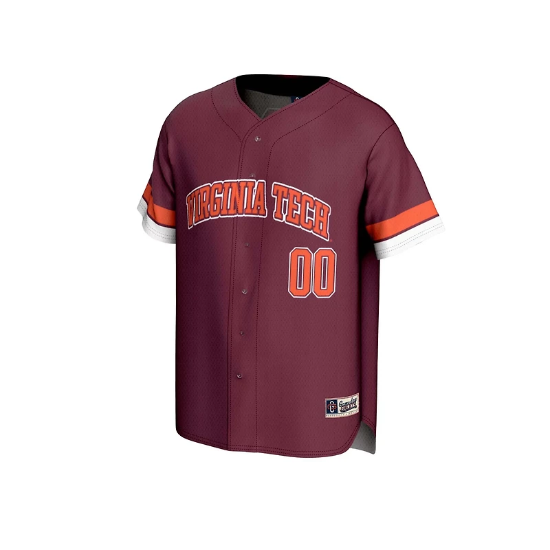 GameDay Greats 00 Virginia Tech Hokies Lightweight Collegiate Baseball Fashion Jersey