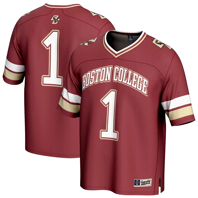 GameDay Greats 1 Boston College Eagles Lightweight Collegiate Football Fashion Jersey