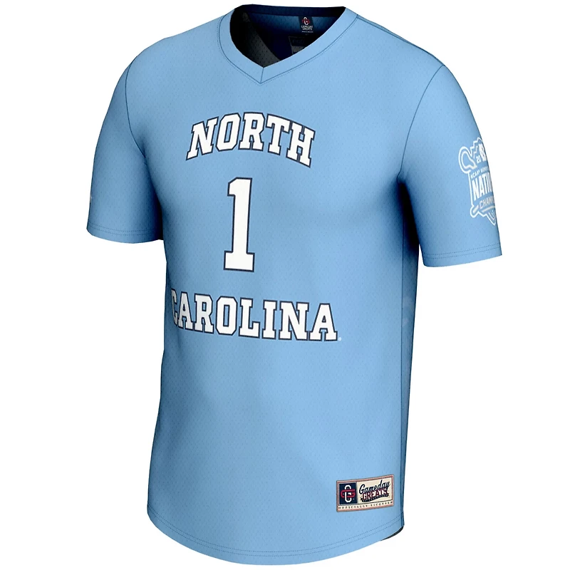 GameDay Greats 1 Carolina North Tar Heels 2025 NCAA Women's Lacrosse National Champions Lightweight Fashion Jersey