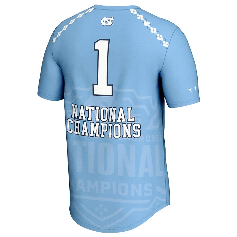 GameDay Greats 1 Carolina North Tar Heels 2025 NCAA Women's Lacrosse National Champions Lightweight Fashion Jersey