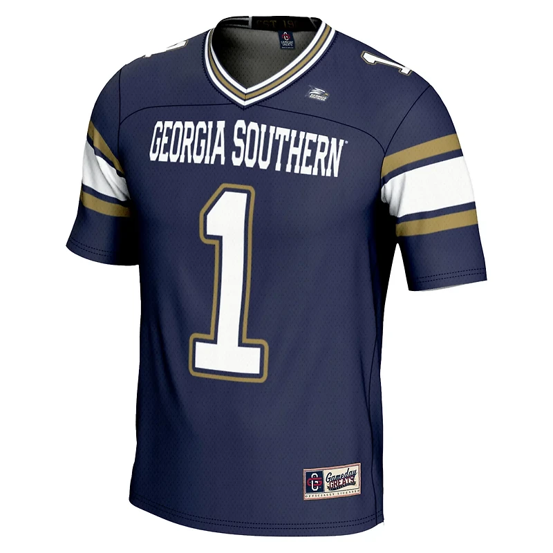 GameDay Greats 1 Georgia Southern Eagles Endzone Football Jersey