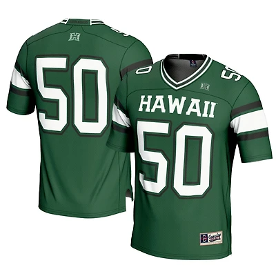 GameDay Greats 1 Hawaii Rainbow Warriors Football Jersey