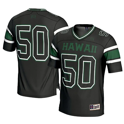 GameDay Greats 1 Hawaii Rainbow Warriors Football Jersey