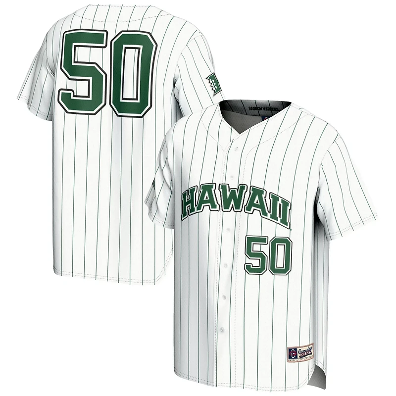 GameDay Greats 1 Hawaii Rainbow Warriors Lightweight Baseball Jersey
