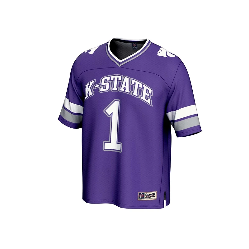 GameDay Greats 1 Kansas State Wildcats Lightweight Collegiate Football Fashion Jersey