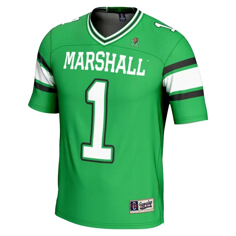 GameDay Greats 1 Kelly Marshall Thundering Herd Endzone Football Jersey