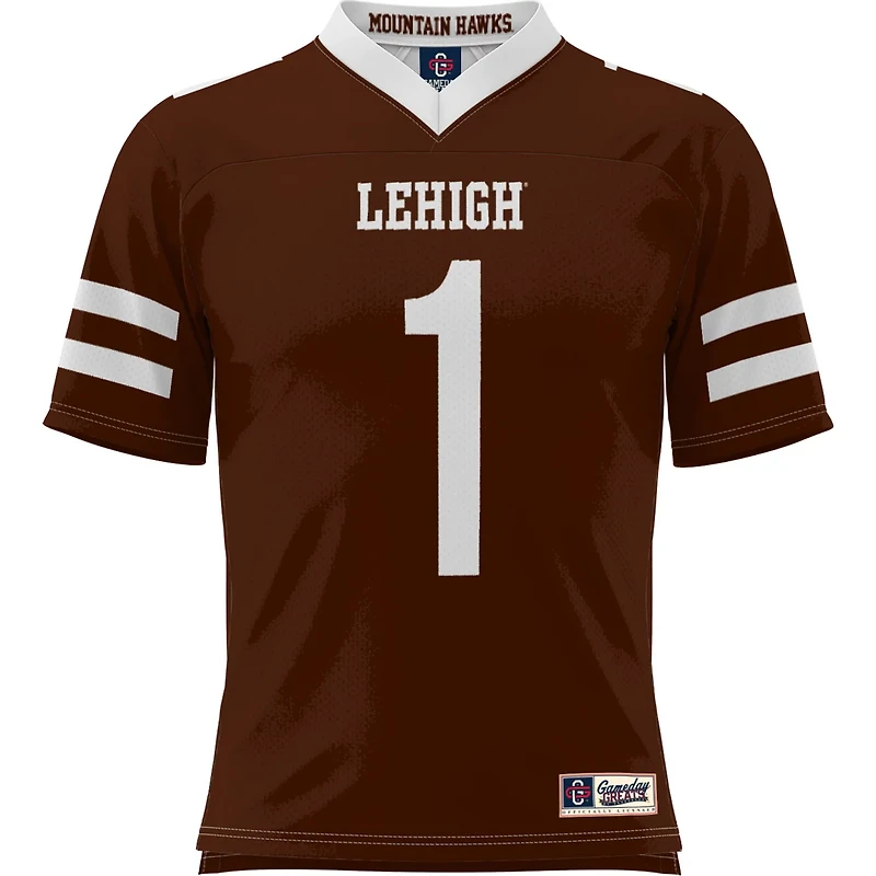 GameDay Greats 1 Lehigh Mountain Hawks Football Jersey
